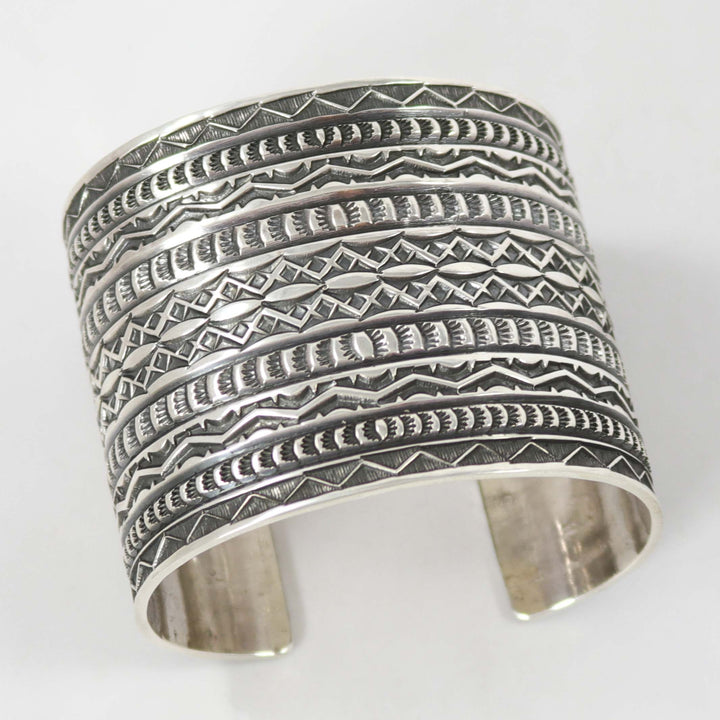 Stamped Silver Cuff