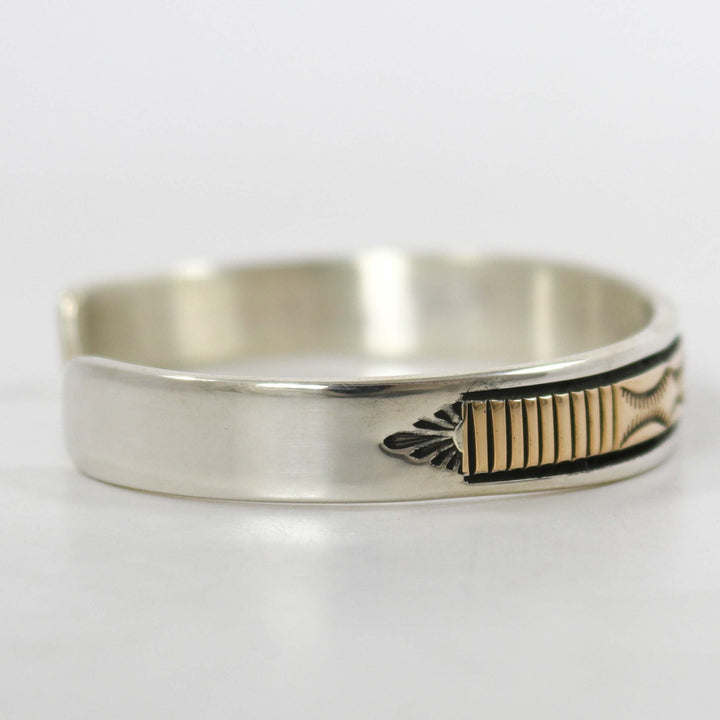 Gold on Silver Cuff