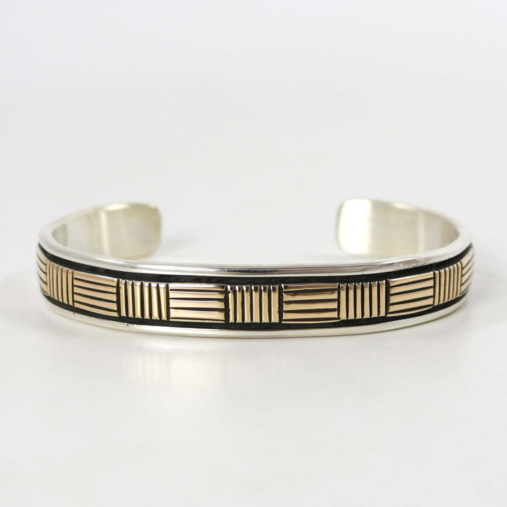 Gold on Silver Cuff