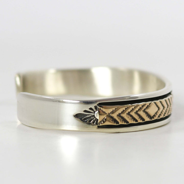 Gold on Silver Cuff