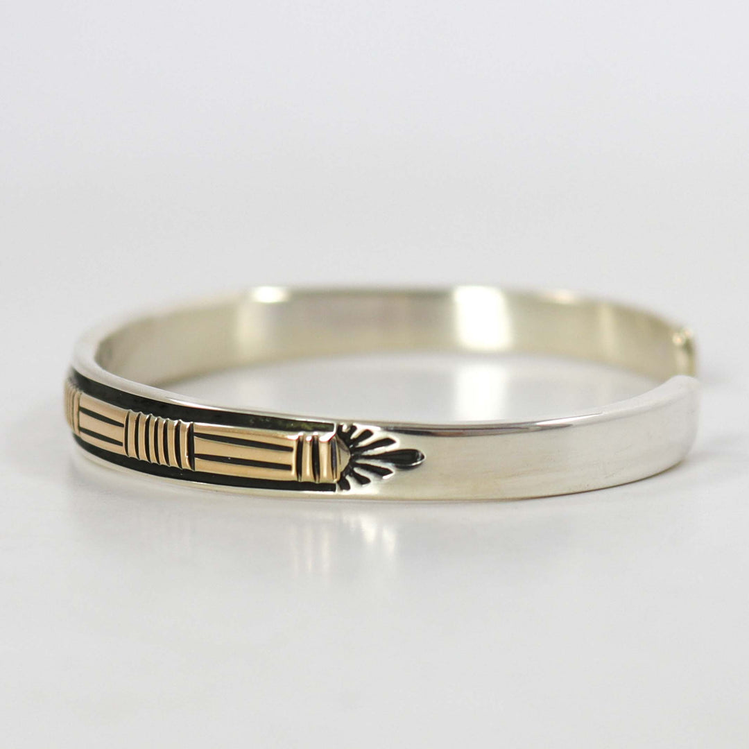 Gold on Silver Cuff