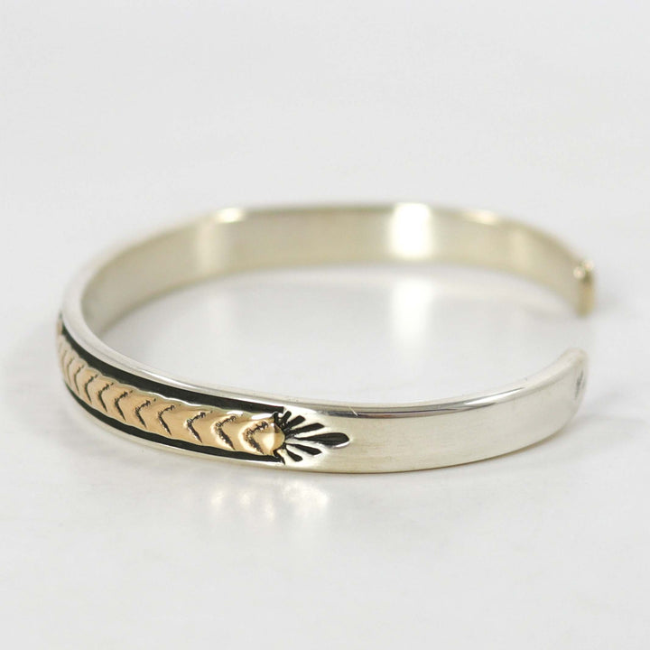 Gold on Silver Cuff