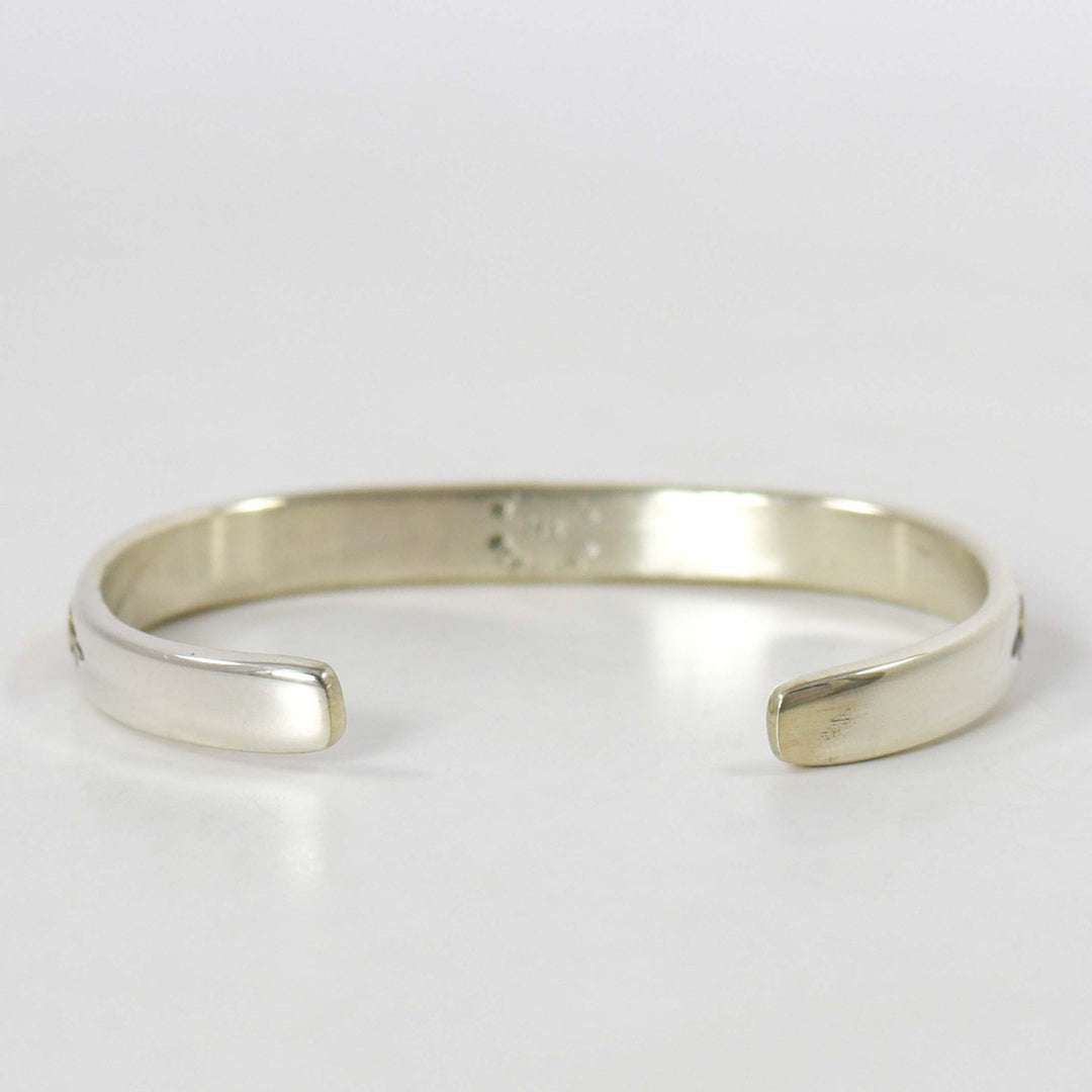 Gold on Silver Cuff