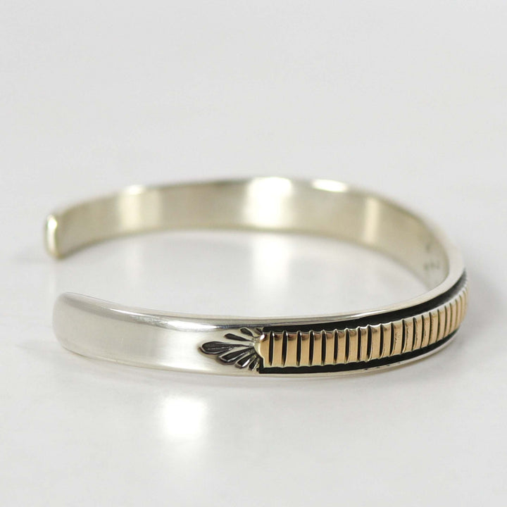 Gold on Silver Cuff