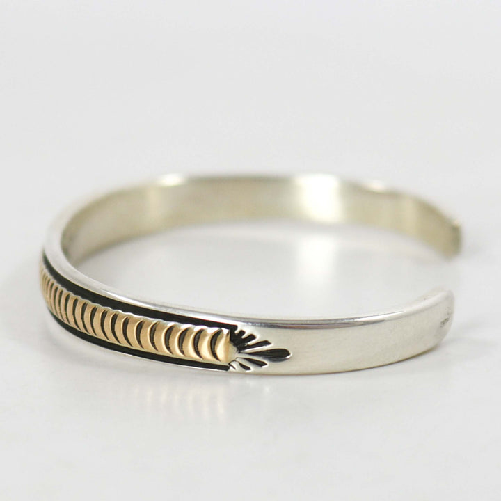 Gold on Silver Cuff