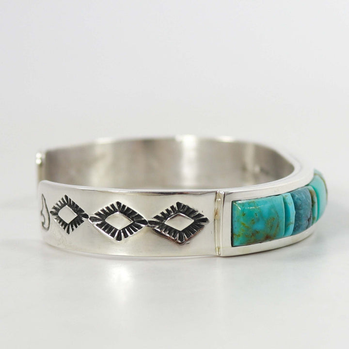 Kingman Turquoise Inlay Cuff