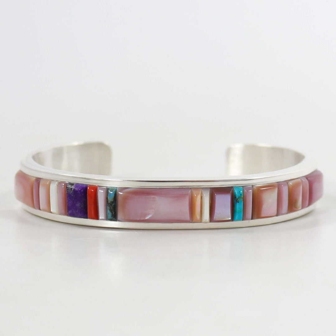 Multi-Stone Inlay Cuff