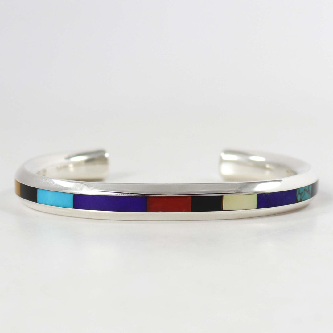 Multi-Stone Inlay Cuff