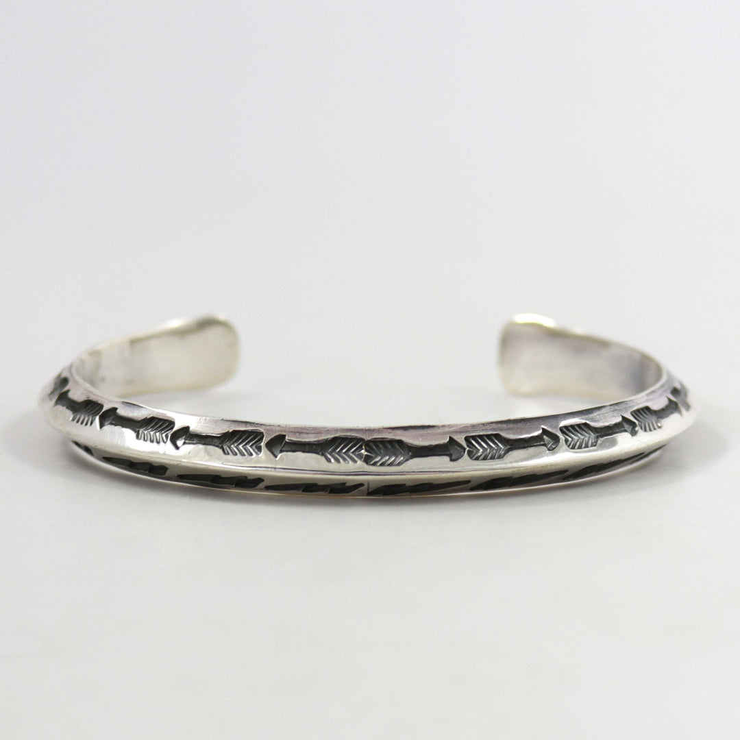 Stamped Silver Cuff