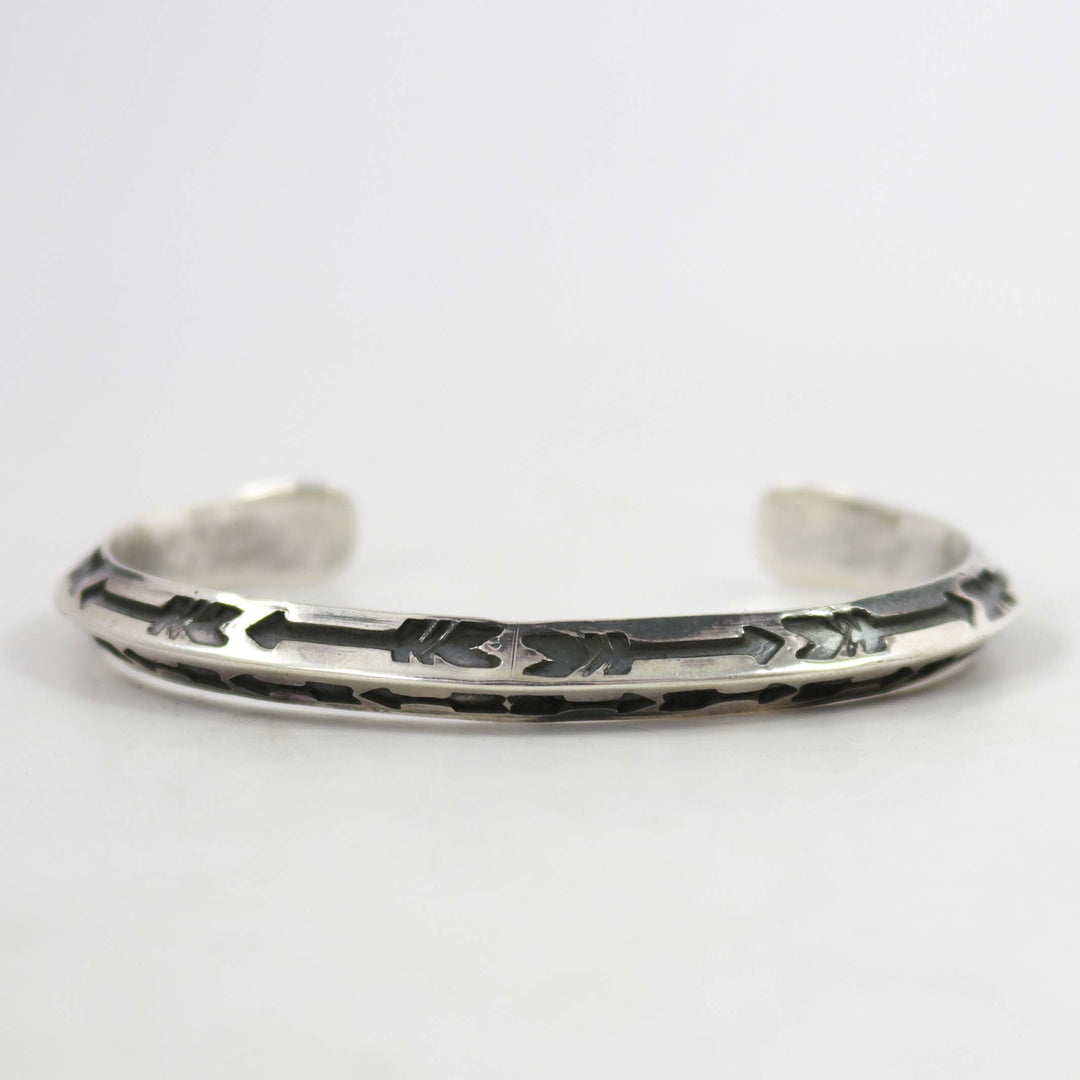 Stamped Silver Cuff