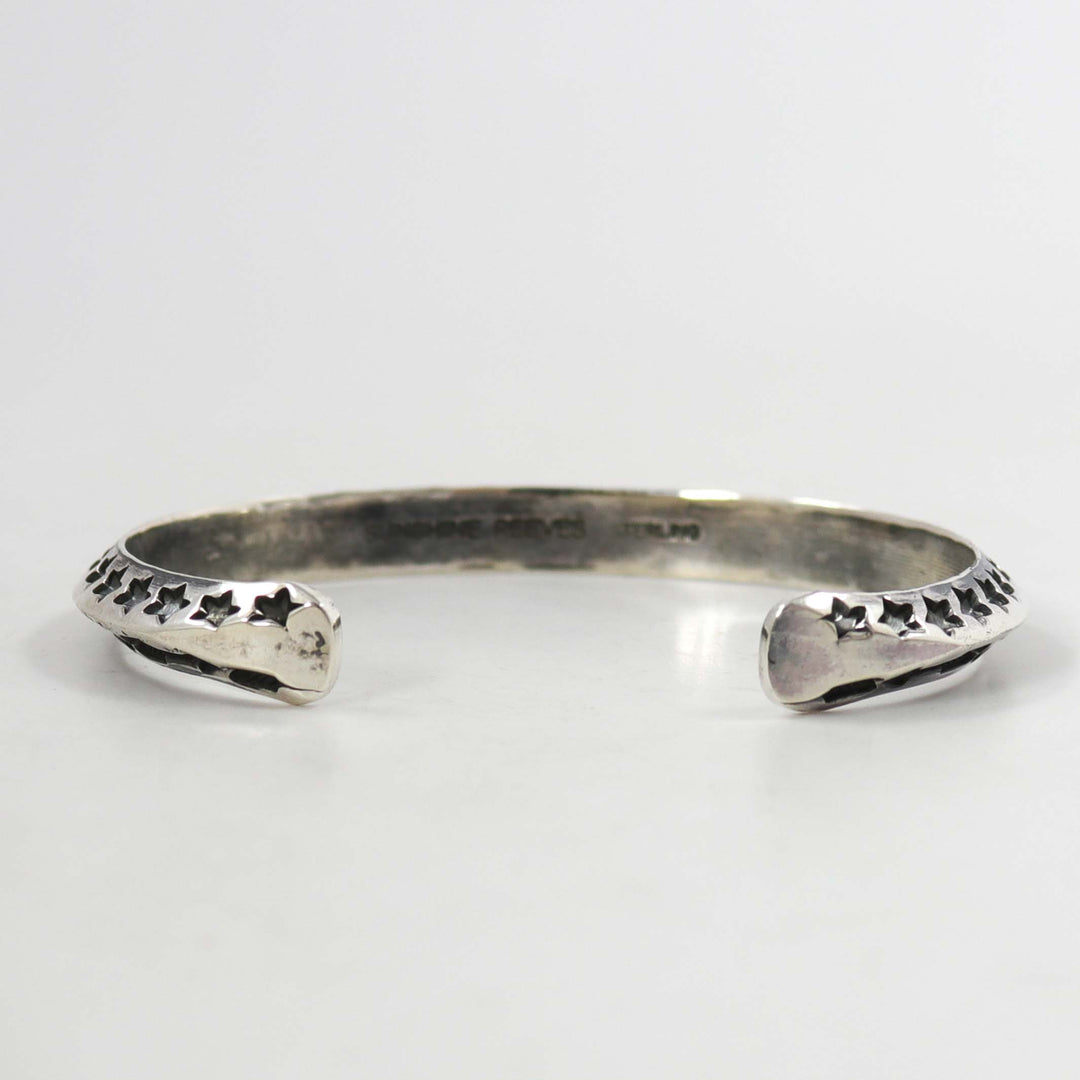 Stamped Silver Cuff