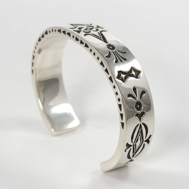 Stamped Silver Cuff