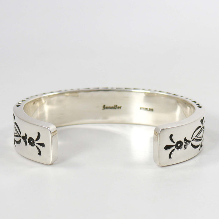 Stamped Silver Cuff