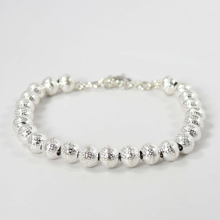 Silver Bead Bracelet