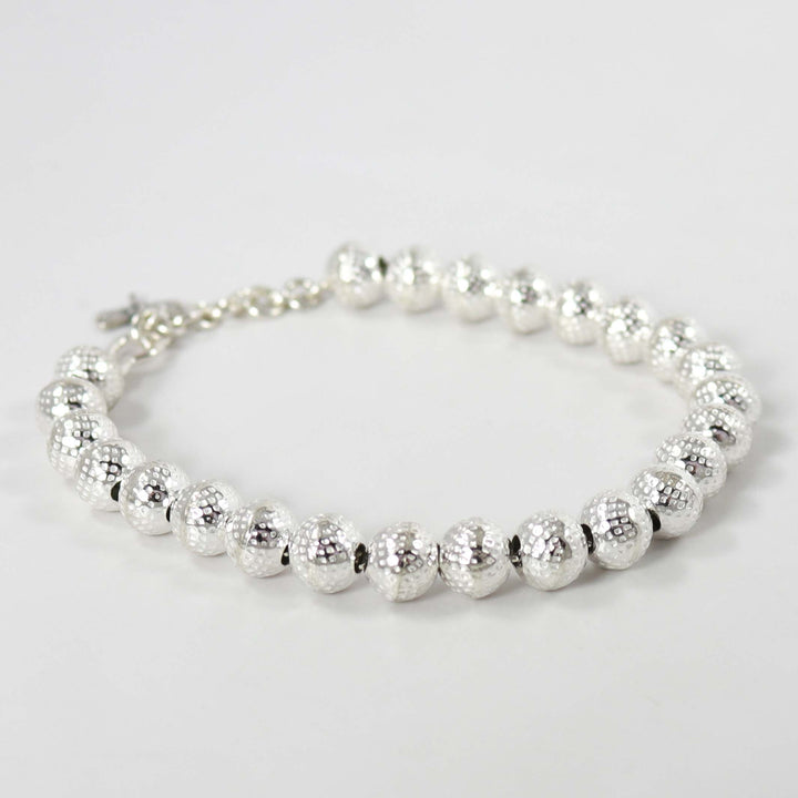 Silver Bead Bracelet