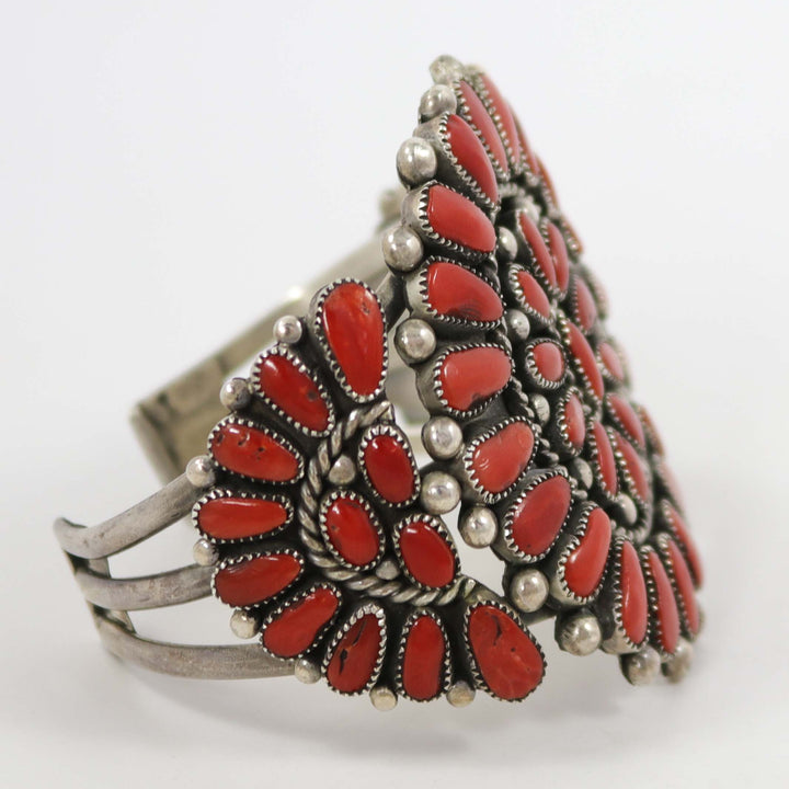 1960s Coral Cluster Cuff