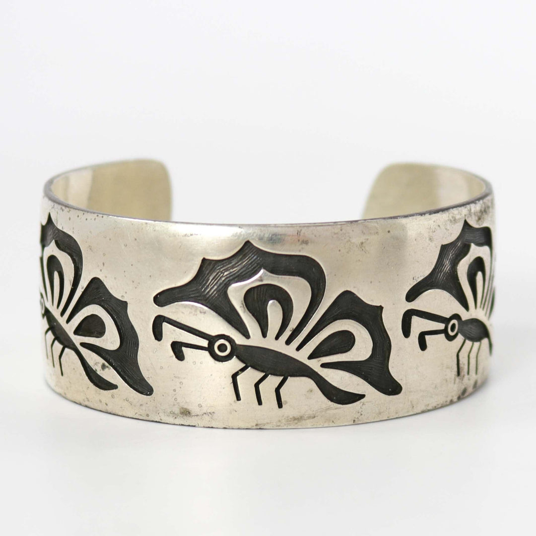 1980s Hopi Butterfly Cuff