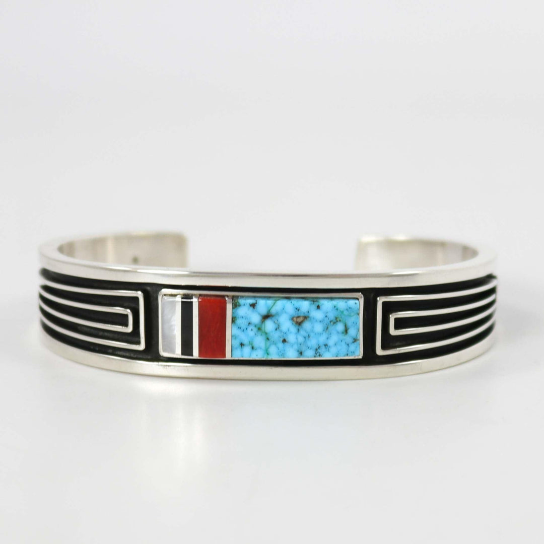 Multi-Stone Inlay Cuff