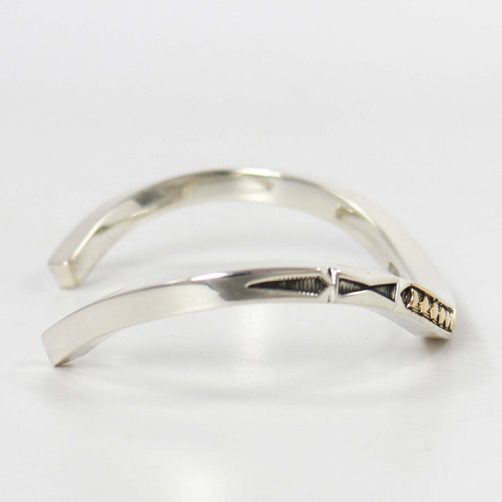 Gold on Silver Cuff