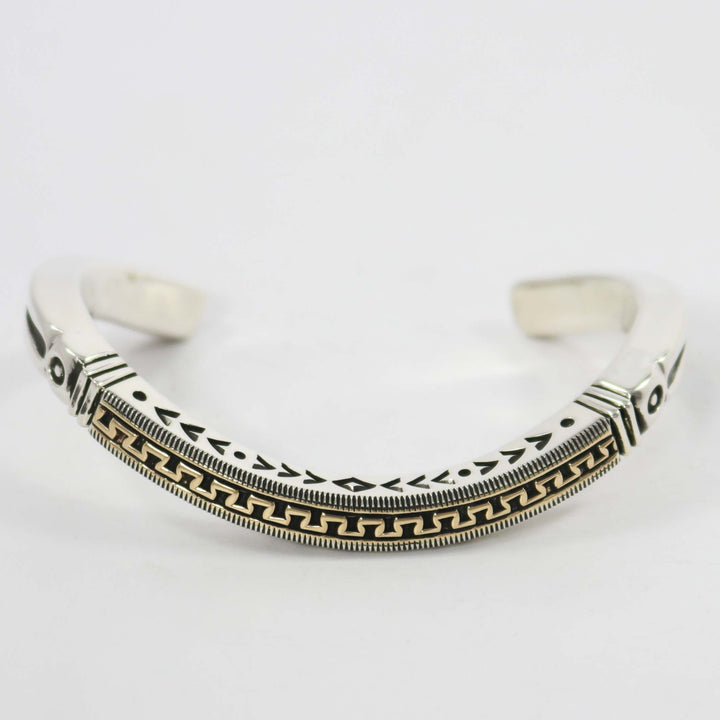 Gold on Silver Cuff