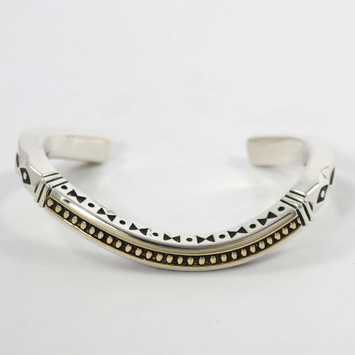 Gold on Silver Cuff