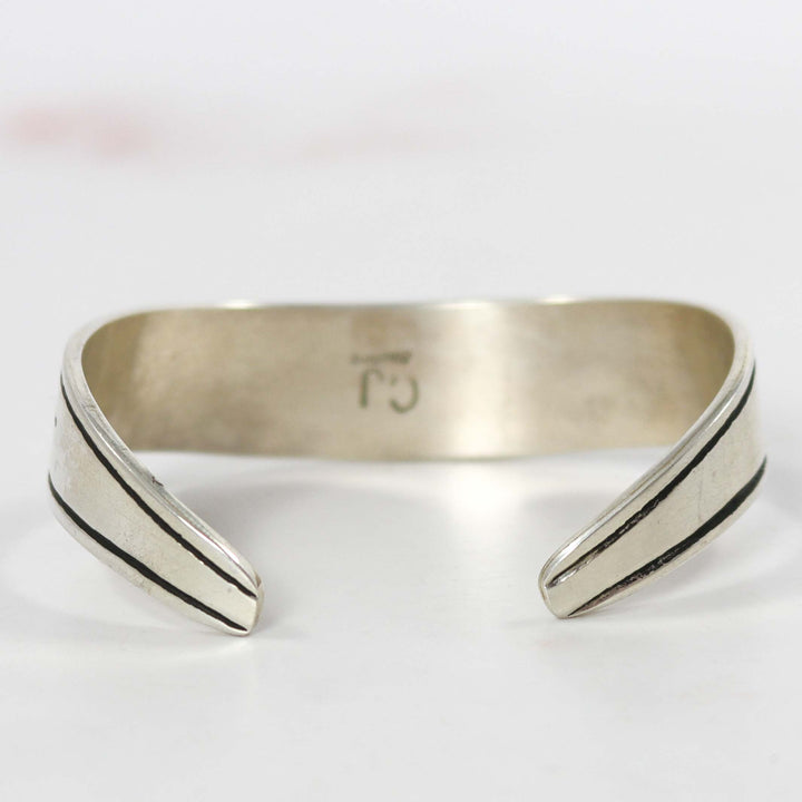 Stamped Silver Cuff