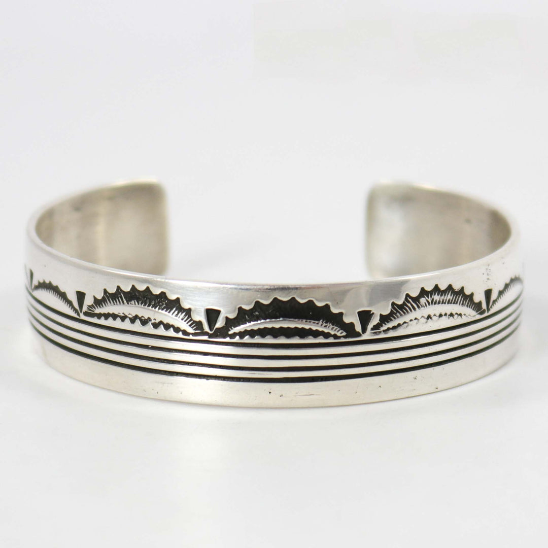 Stamped Silver Cuff