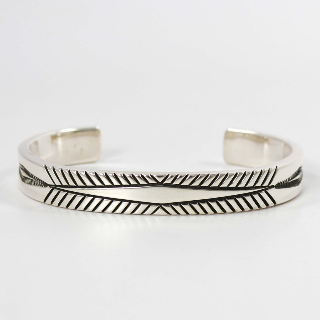 Stamped Silver Cuff