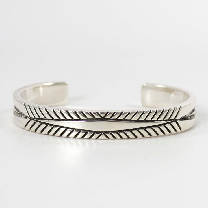 Stamped Silver Cuff