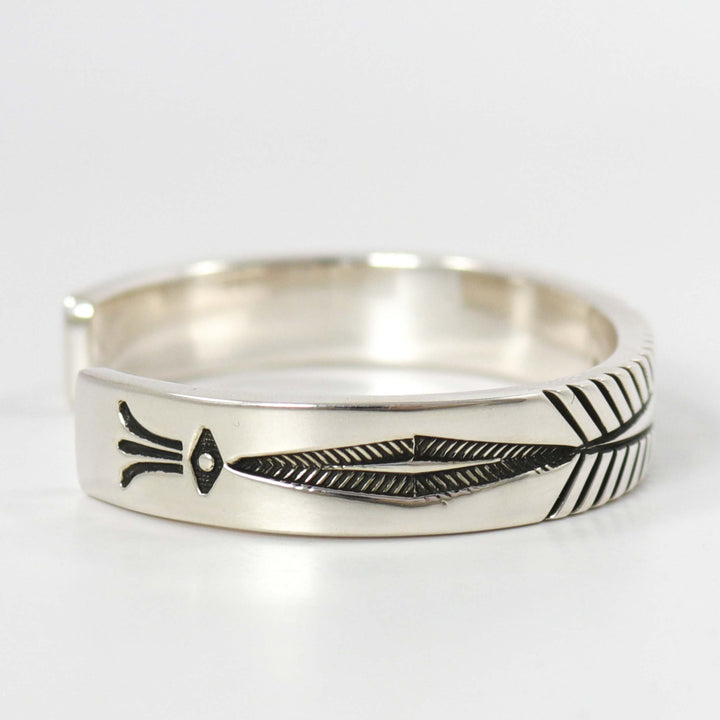 Stamped Silver Cuff