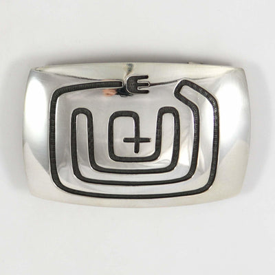 Silver Belt Buckle Bear Claw Clan People Follow Hopi | Anderson Koinva