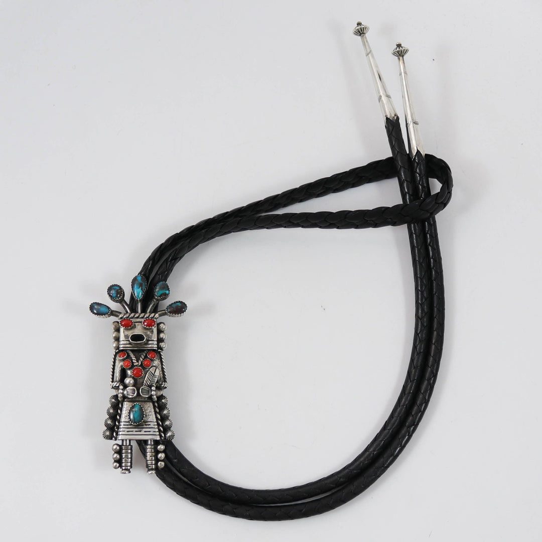 Bisbee Turquoise Yei Bola Tie by Toby Henderson - Garland's