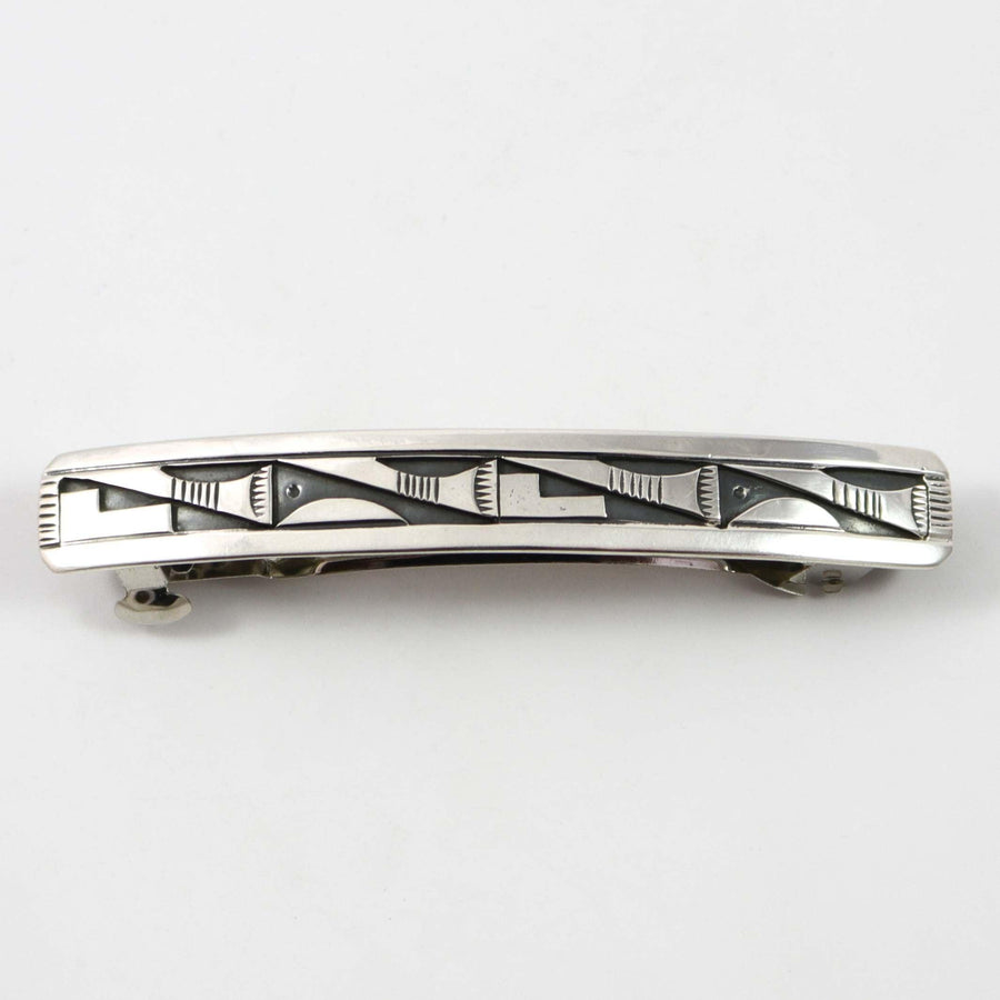 Silver Overlay Barrette by Peter Nelson - Garland's