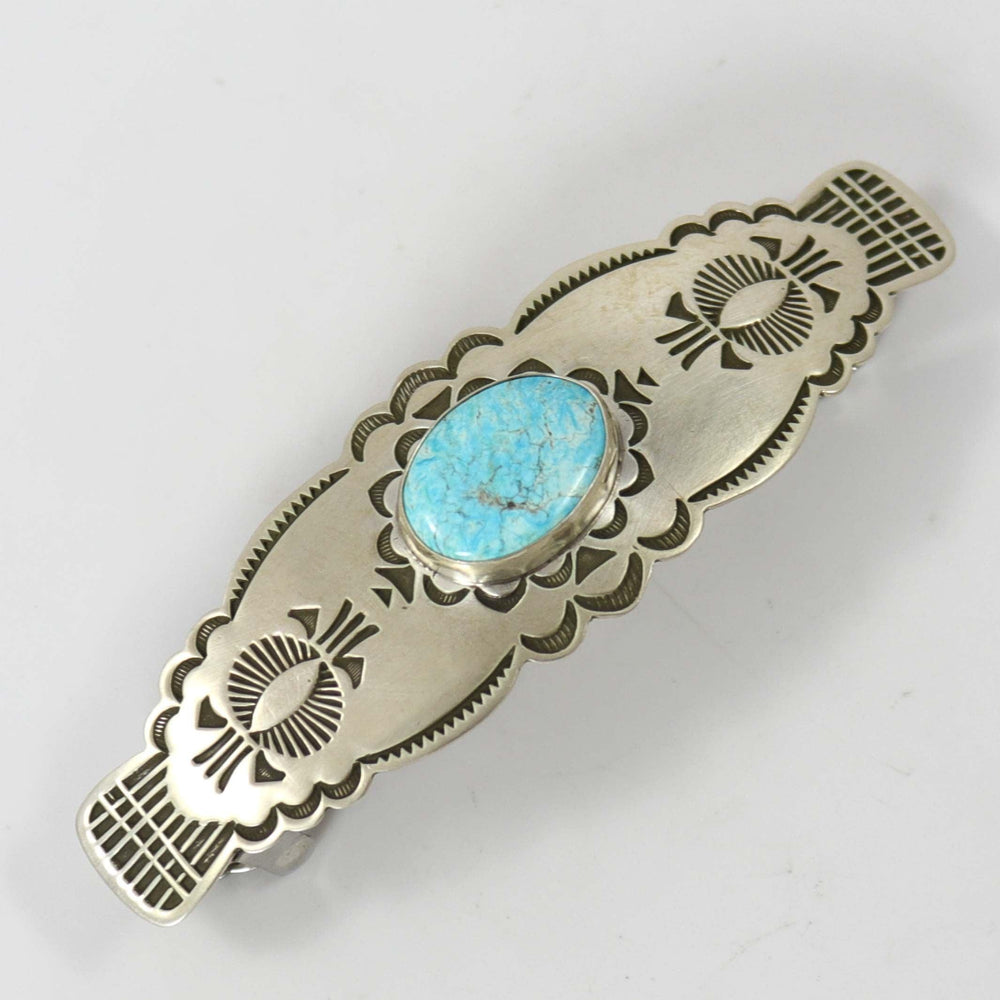 White Water Turquoise Barrette by Karl Nataani - Garland's