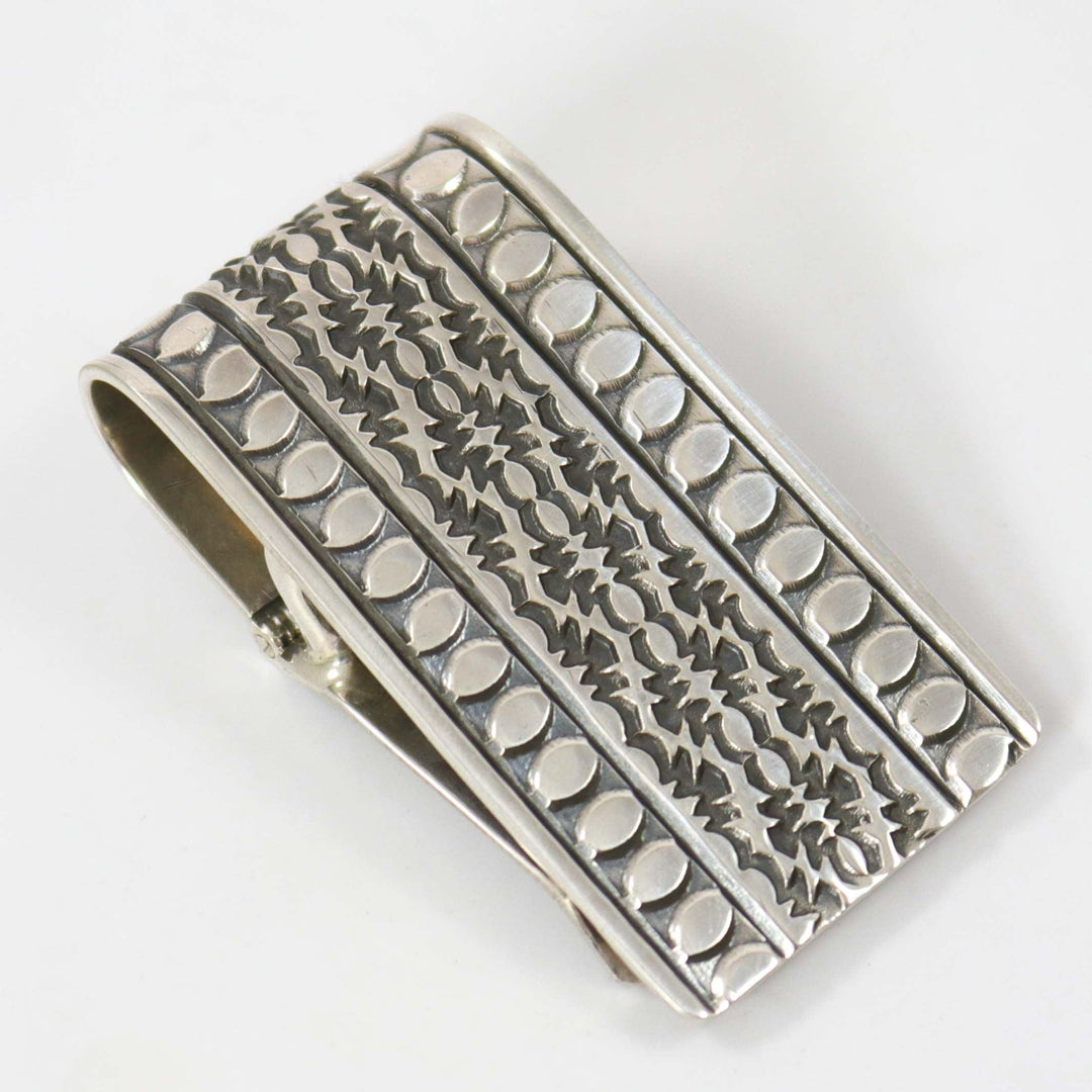 Stamped Silver Money Clip