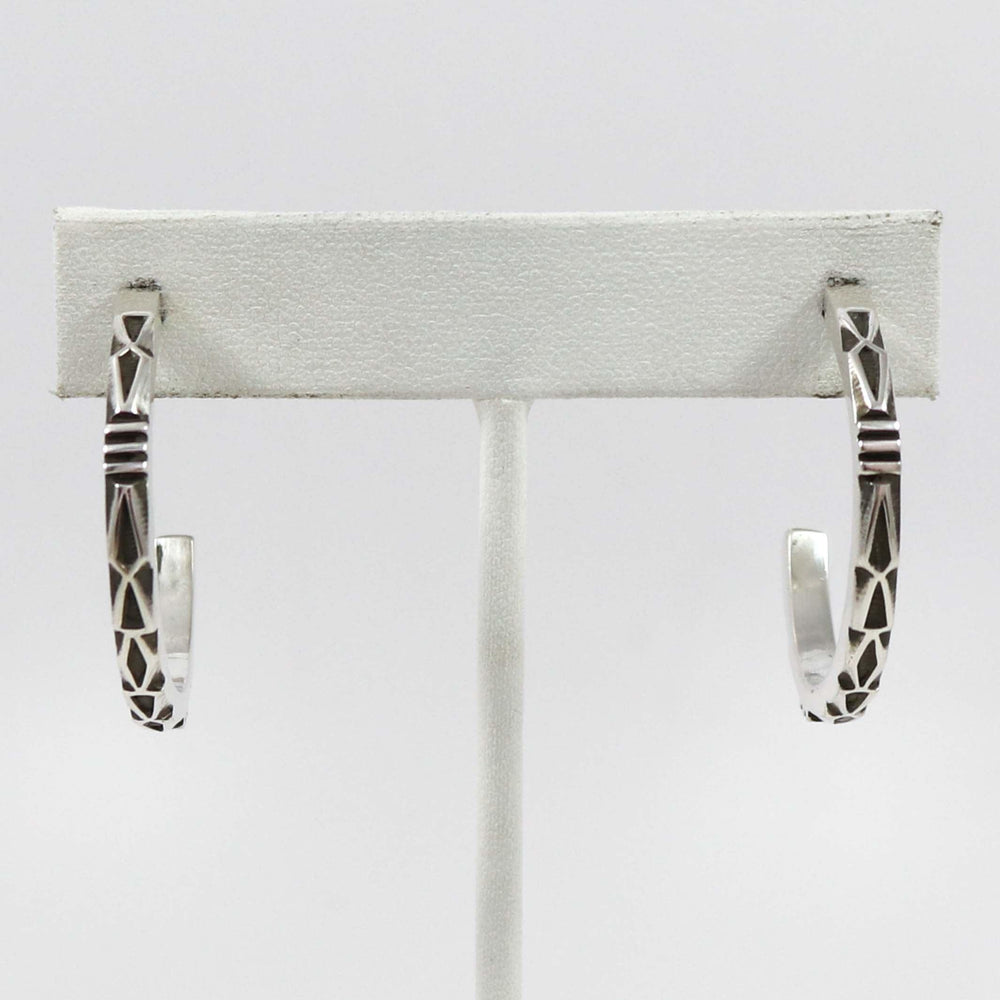 Silver Hoop Earrings by Jennifer Curtis - Garland's