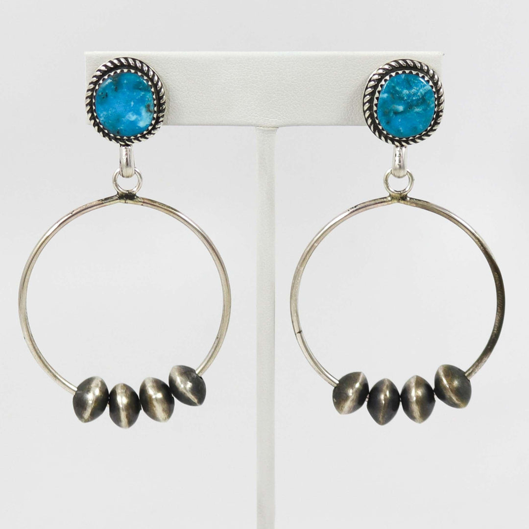 Kingman Turquoise Earrings by Christina Jackson - Garland's