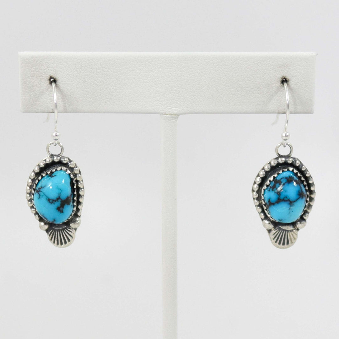 Kingman Turquoise Earrings by Jeanette Dale - Garland's