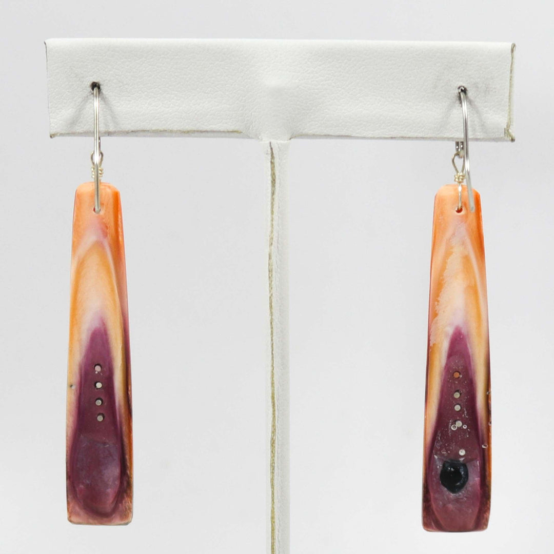 Shell Inlay Earrings by Joe Jr. and Valerie Calabaza - Garland's