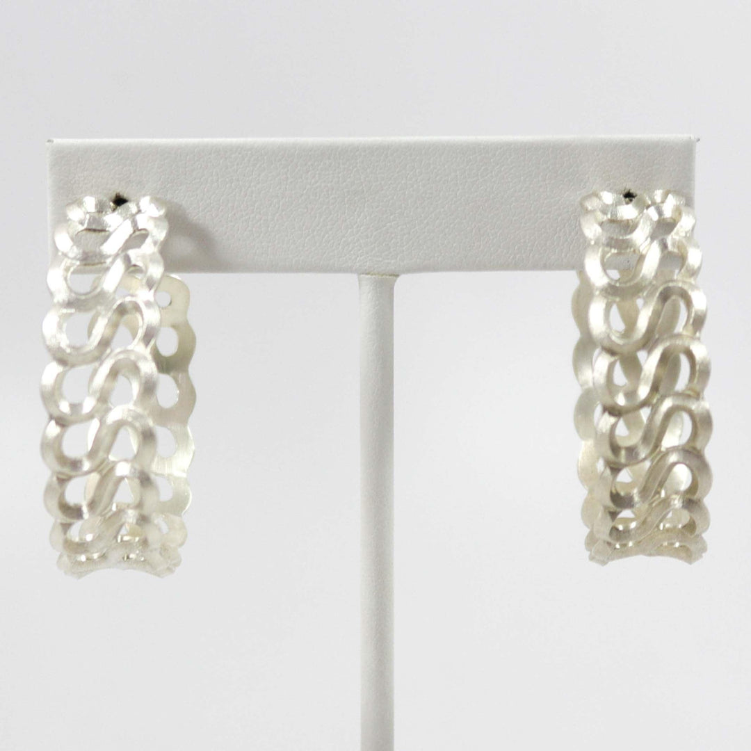 S Hoop Earrings by Maria Samora - Garland's