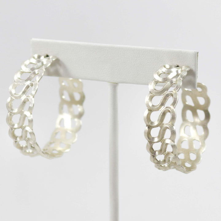 S Hoop Earrings by Maria Samora - Garland's
