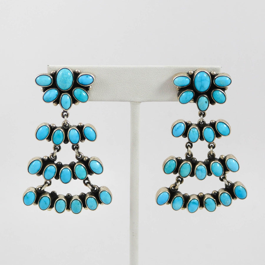 Turquoise Chandelier Earrings by Federico - Garland's