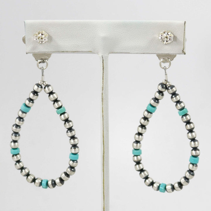 Turquoise and Bead Earrings