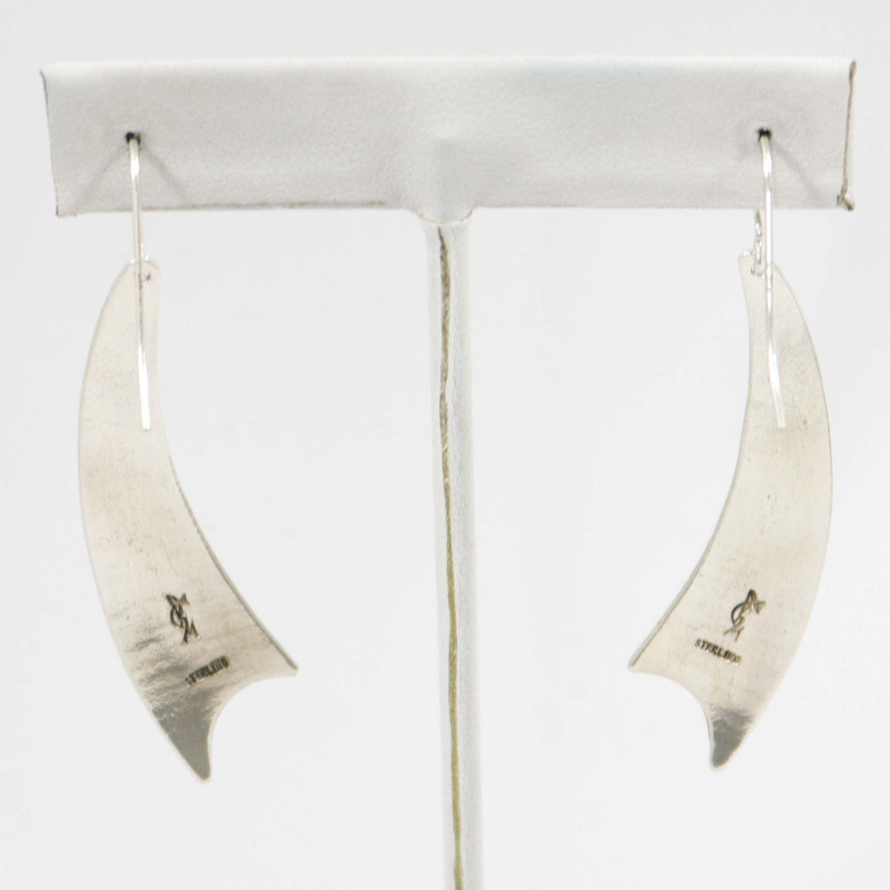 Silver Dangle Earrings by Duane Maktima - Garland's