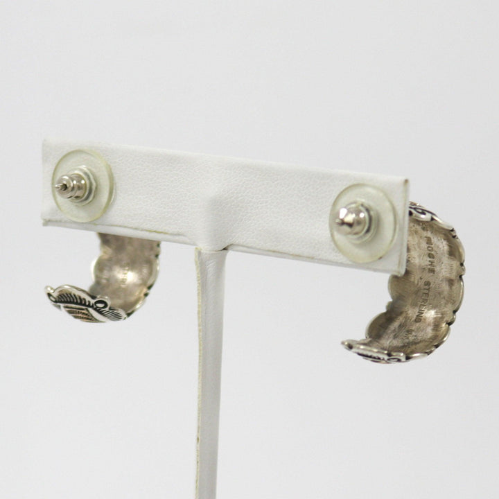 Gold on Silver Hoop Earrings by James Pioche - Garland's