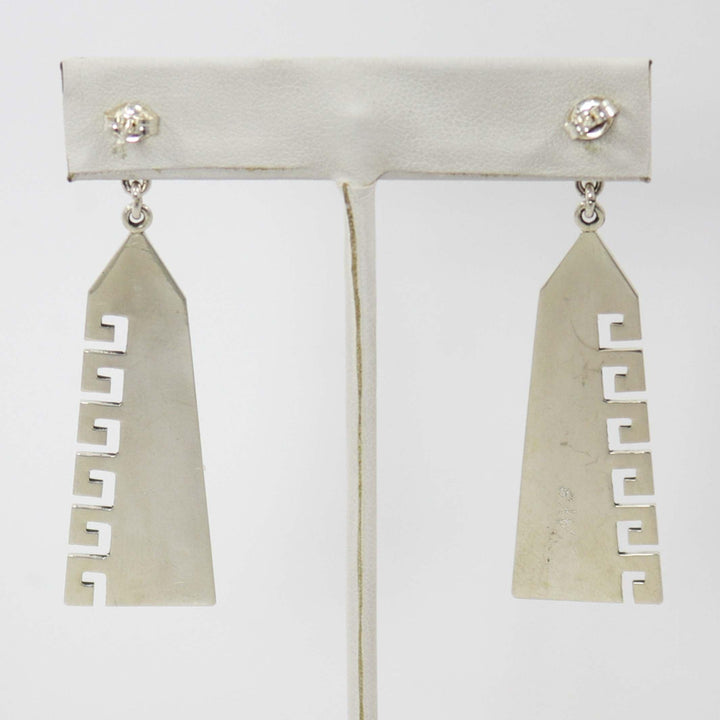 Geometric Silver Earrings