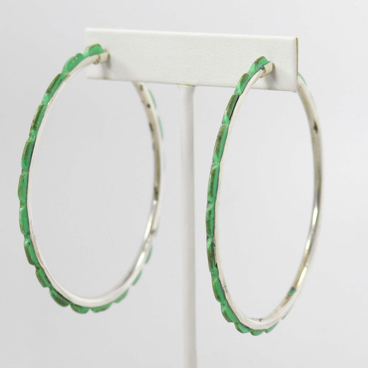 Turquoise Hoop Earrings