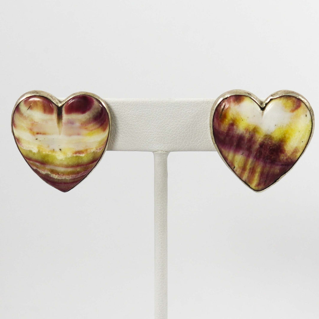 Spiny Oyster Heart Earrings