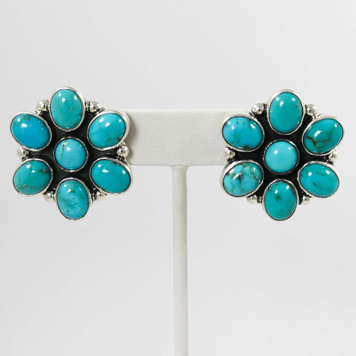 Turquoise Cluster Earrings