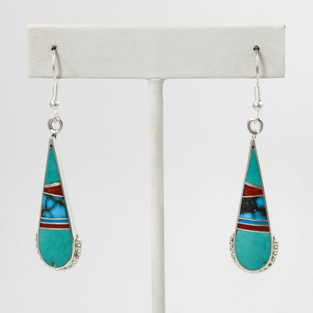 Multi-Stone Inlay Earrings